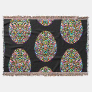Oster-Ei-Psychedelic-Design-Kinder-Bio-T-Shirt Decke