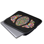 Oster-Ei-Psychedelic-Design-Kinder-Bio-T-Shirt Laptopschutzhülle (Vorne Knopf)