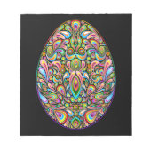 Oster-Ei-Psychedelic-Design-Kinder-Bio-T-Shirt Notizblock (Vorderseite)