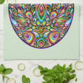 Oster-Ei psychedelisches Design Kinder Bio-T-Shirt Geschirrtuch (Gefaltet)