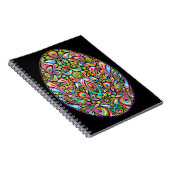 Oster-Ei-Psychedelisches-Design-Kinder-Bio-T-Shirt Notizblock (Rechte Seite)