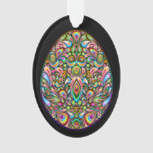 Oster-Ei-Psychedelisches-Design-Kinder-Bio-T-Shirt Ornament (Vorderseite)