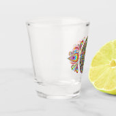 Oster-Ei psychedelisches Design Kinder Bio-T-Shirt Schnapsglas (Links)