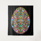 Oster-Ei-Psychedelisches-Design-Kinder-Bio-T-Shirt Wandteppich (Vorderseite)