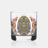 Oster-Ei psychedelisches Design Kinder Bio-T-Shirt Whiskyglas (Rückseite)