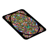 Oster-Ei psychedelisches Design Magnet (Rechte Seite)