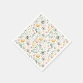Oster-Eier Aquarell Frühlingsblumen Serviette (Ecke)