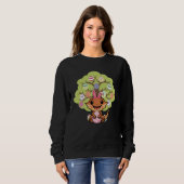 Oster-Eier Baum Bartagame Hase Frohe Ostern Sweatshirt (Vorne ganz)