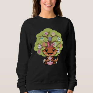 Oster-Eier Baum Bartagame Hase Frohe Ostern Sweatshirt