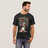 Oster-Eier Baum Mops Hund mit Hasenohren T-Shirt (Vorne ganz)