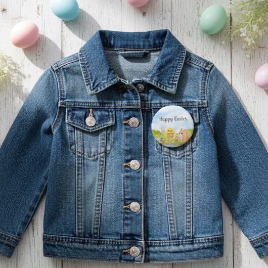 Oster-Eier-Brunch-Küken-Osterhase-Party Button