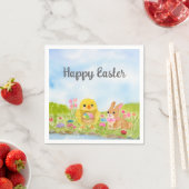 Oster-Eier-Brunch-Küken-Osterhase-Party Serviette (Beispiel)