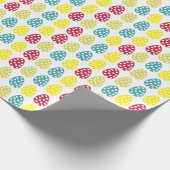 Oster-Eier Bunte Frohe Ostern Geschenkpapier (Ecke)