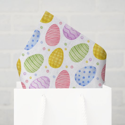 Oster-Eier-Dekupierpapier, farbenfrohes Frühling Seidenpapier (Geschenktüte)