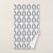 Oster-Eier Frohe Ostern Badhandtuch Set (Handtuch)