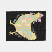Oster-Eier-Händler Loral Huhn Henne Kokette Schlei Fleecedecke (Vorderseite (Horizontal))