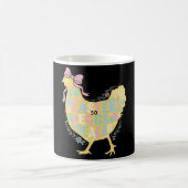 Oster-Eier-Händler Loral Huhn Henne Kokette Schlei Kaffeetasse (Mittel)