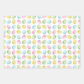 Oster-Eier im Pastellton Wasserfarben-Muster Geschenkpapier Set (Vorderseite 2)