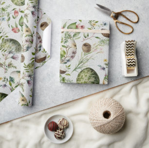 Oster-Eier im Vintage- Nostalgie-Muster Nr. 11 Geschenkpapier