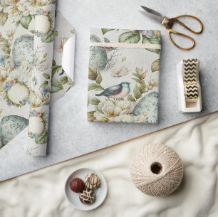 Oster-Eier im Vintage-Nostalgie-Muster Nr. 20 Geschenkpapier
