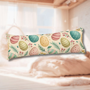 Oster-Eier im Vintage-Stil mit Blütenknospen Seitenschläferkissen