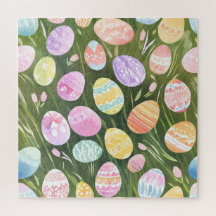 Oster-Eier in Pastell | Schöne Frühlingsaquarellma