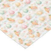Oster-Eier & Karotten Wasserfarben-Muster Tischdecke (Schrägansicht)