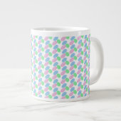 Oster-Eier Kritzeleien Jumbo-Tasse (Vorderseite Rechts)