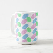 Oster-Eier Kritzeleien  Kaffeetasse (Vorderseite Links)
