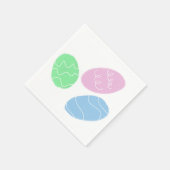 Oster-Eier Kritzeleien  Serviette (Ecke)