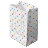 Oster-Eier-Muster-Geschenktasche Mittlere Geschenktüte (Vorderseite Schrägansicht)