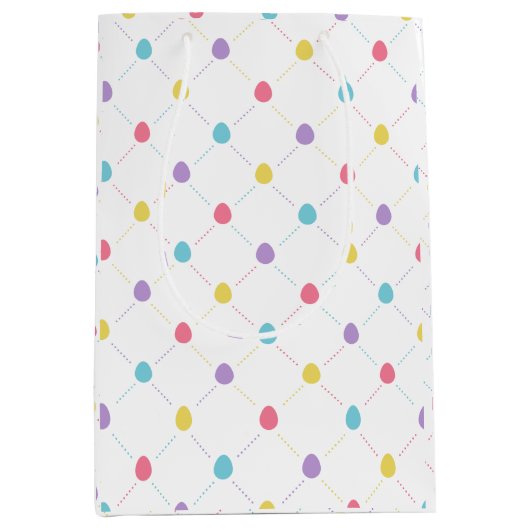 Oster-Eier-Muster-Geschenktasche Mittlere Geschenktüte (Vorderseite)