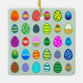 Oster-Eier-Muster Keramikornament (Vorderseite)