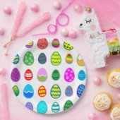 Oster-Eier-Muster Pappteller (Party)