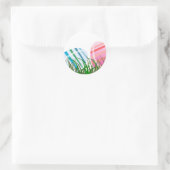 Oster-Eier Runder Aufkleber (Tasche)