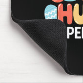 Oster-Eier-Such-Aufseher-Hase-Bunny-Ostertag Mousepad (Ecke)