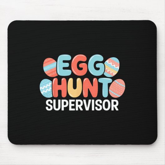 Oster-Eier-Such-Aufseher-Hase-Bunny-Ostertag Mousepad (Vorne)