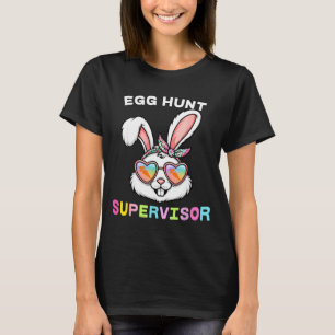 Oster-Eier-Such-Aufseher-Hasen-Gesicht-Mama-Papa-M T-Shirt