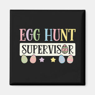 Oster-Eier-Such-Aufseher Lustige Familie Ostern Magnet