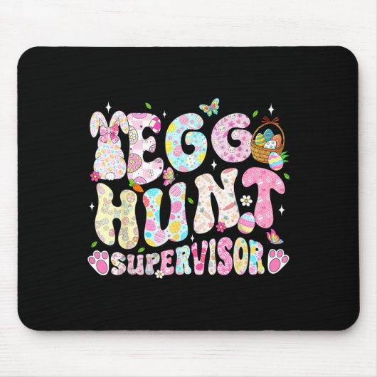 Oster-Eier-Such-Aufseher Lustiger Papa Mama Männer Mousepad (Vorne)