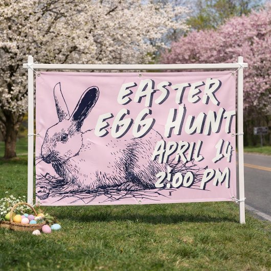 Oster-Eier-Suche-Banner - Osterhase Banner