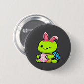 Oster-Eier-Suche-Hasenohren-Illustration Button (Vorne & Hinten)