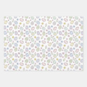Oster-Eier und Blumen in Pastellfarben Geschenkpapier Set (Vorderseite 3)