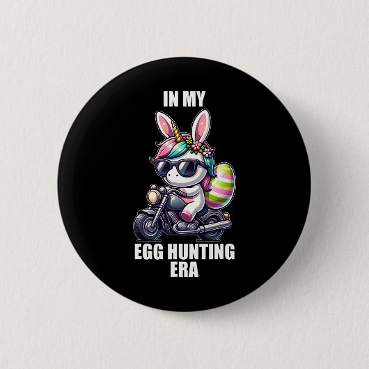 Oster-Einhorn-Shirt mit Eiern Frohe Ostern Jungen Button (Vorderseite)