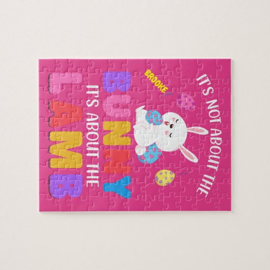 OSTER" ES GEHT NICHT UM DEN BUNNY" PERSONALISIERT PUZZLE (Horizontal)