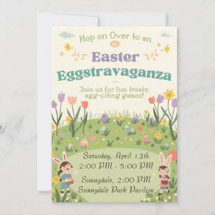 Oster-Extravaganza-Party-Einladung – Spaß im Frühl Einladung