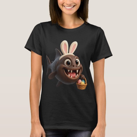 Oster-Fangzahnfisch T-Shirt (Vorderseite)