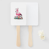 Oster-Flamingo-T-Shirt Fächer (Vorne und Hinten)