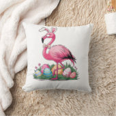 Oster-Flamingo-T-Shirt Kissen (Decke)