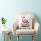 Oster-Flamingo-T-Shirt Kissen (Stuhl )